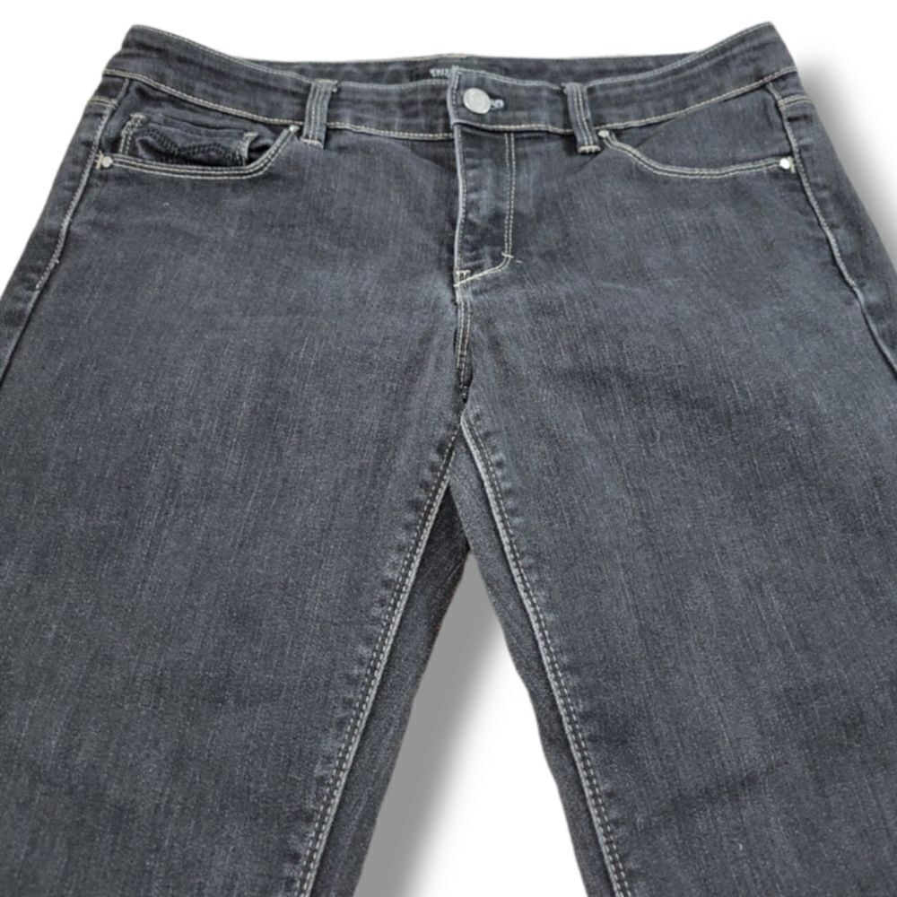 White House Black Market Dark Wash Cropped Jeans - Picture 4 of 6